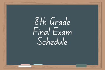  8th Grade Exam Schedule